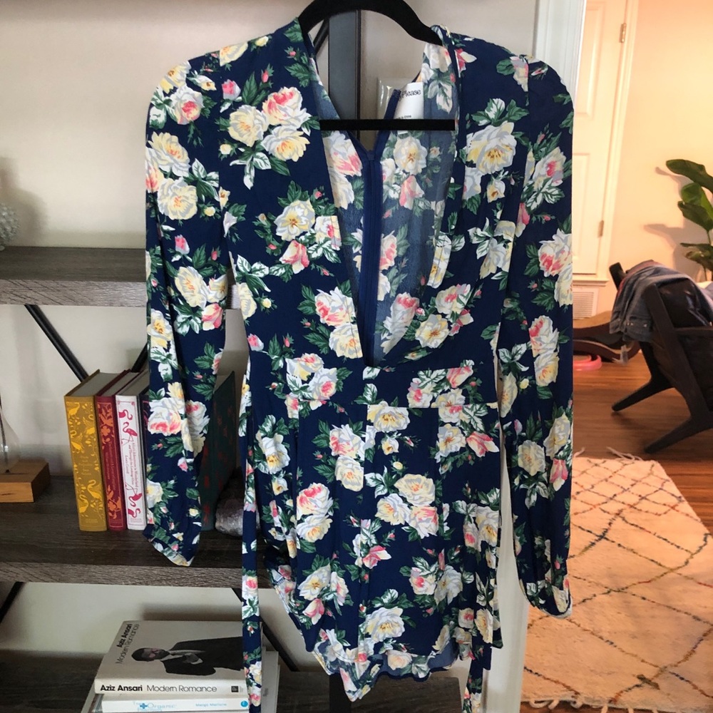 Privacy Please Floral Romper XS
